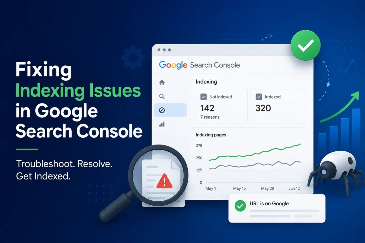 Google Search Console indexing issues and index status