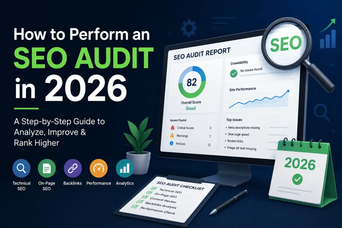 SEO audit checklist and website performance analysis