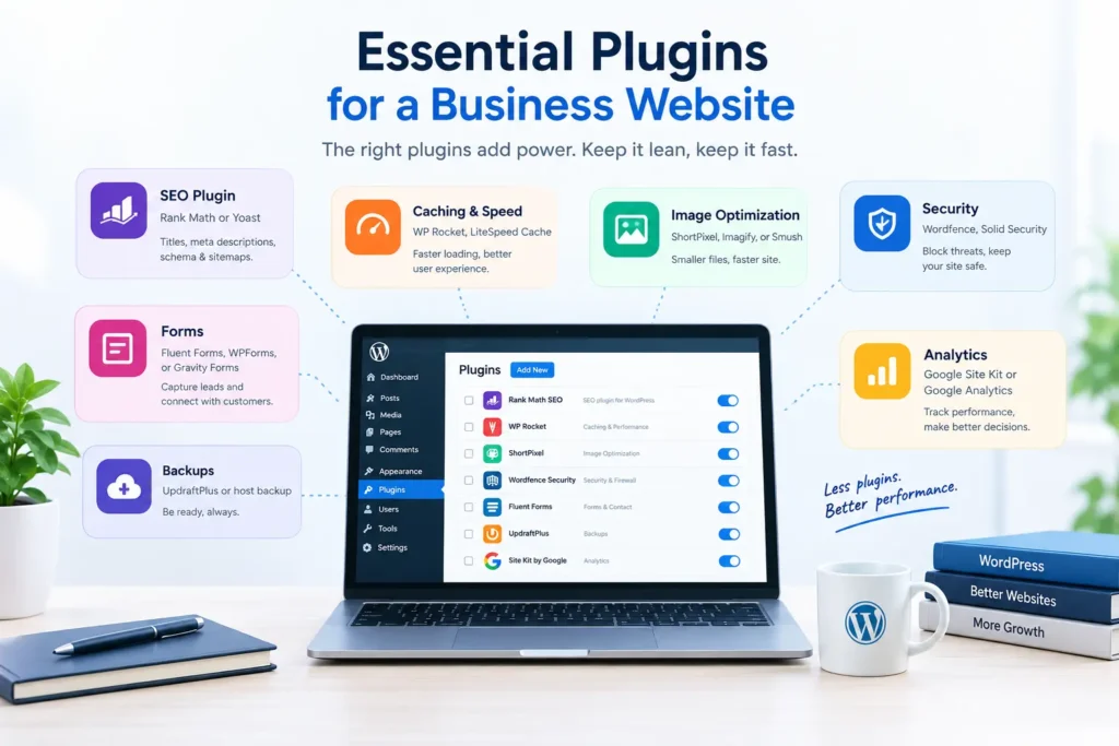 Essential WordPress plugins for a business website
