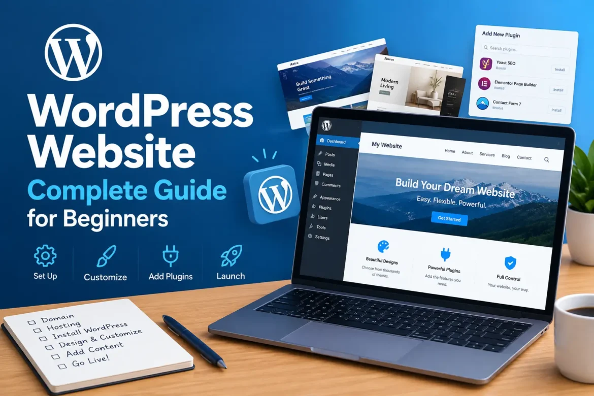 WordPress website complete guide for beginners